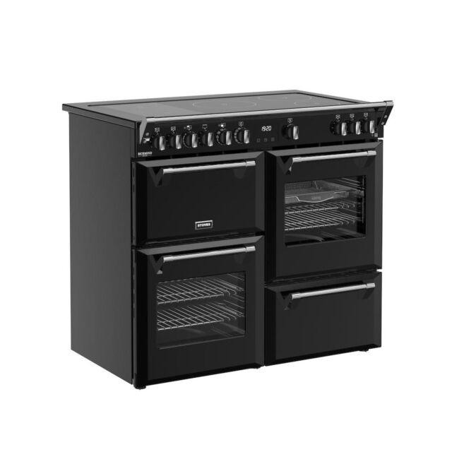 Stoves DX RCA RICH 100Ei RTY 100cm Richmond DX Electric Induction Rotary Range Cooker - Black