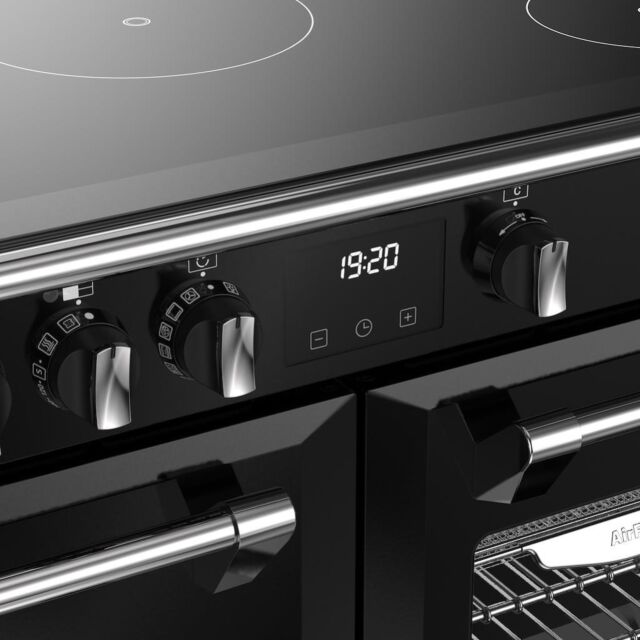 Stoves DX RCA RICH 100Ei RTY 100cm Richmond DX Electric Induction Rotary Range Cooker - Black
