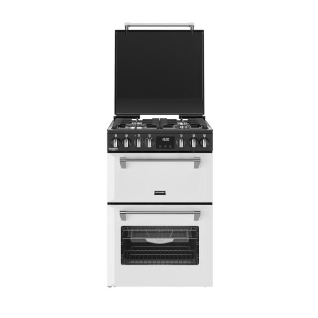 Stoves DX MRA RICH 60DF 60cm Dual Fuel Cooker with Double Oven - Ice White