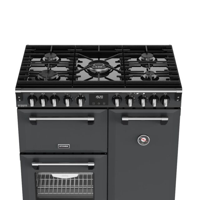 Stoves DX RCA RICH 90DF 90cm Richmond DX Dual Fuel Range Cooker - Anthracite Grey