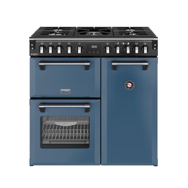 Stoves DX RCA RICH 90DF 90cm Richmond DX Dual Fuel Range Cooker - Twilight Blue