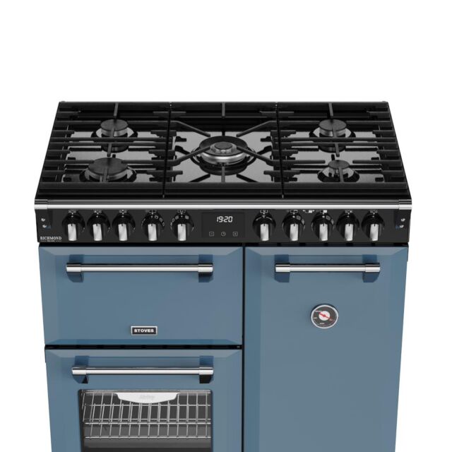 Stoves DX RCA RICH 90DF 90cm Richmond DX Dual Fuel Range Cooker - Twilight Blue