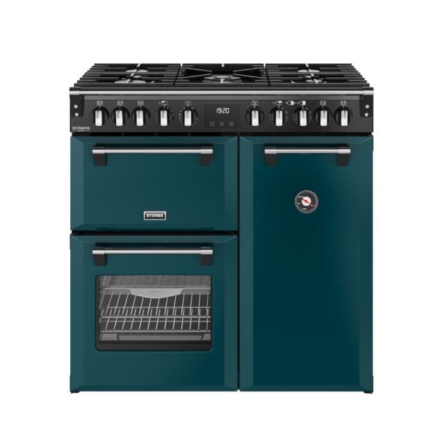 Stoves DX RCA RICH 90DF 90cm Richmond DX Dual Fuel Range Cooker - Deep Marine