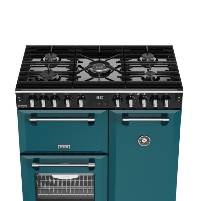 Stoves DX RCA RICH 90DF 90cm Richmond DX Dual Fuel Range Cooker - Deep Marine