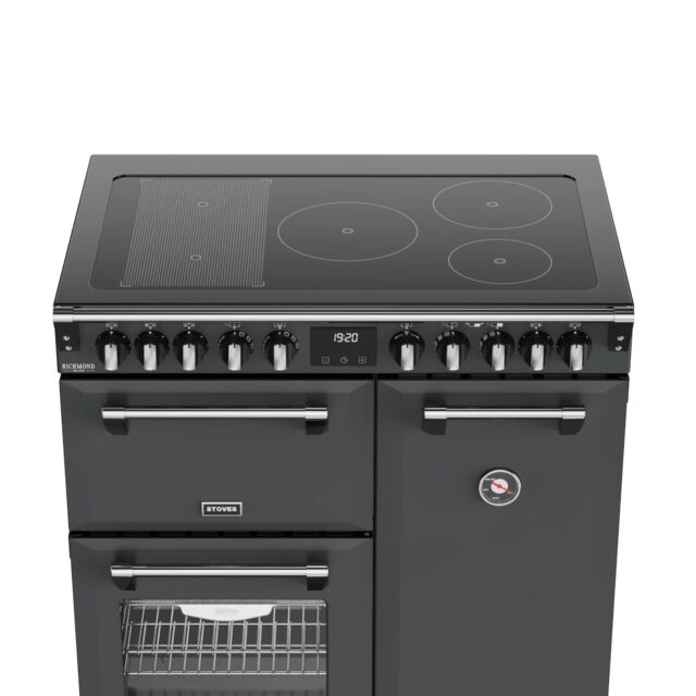 Stoves DX RCA RICH 90Ei RTY 90cm Richmond DX Electric Induction Rotary Range Cooker - Anthracite Grey