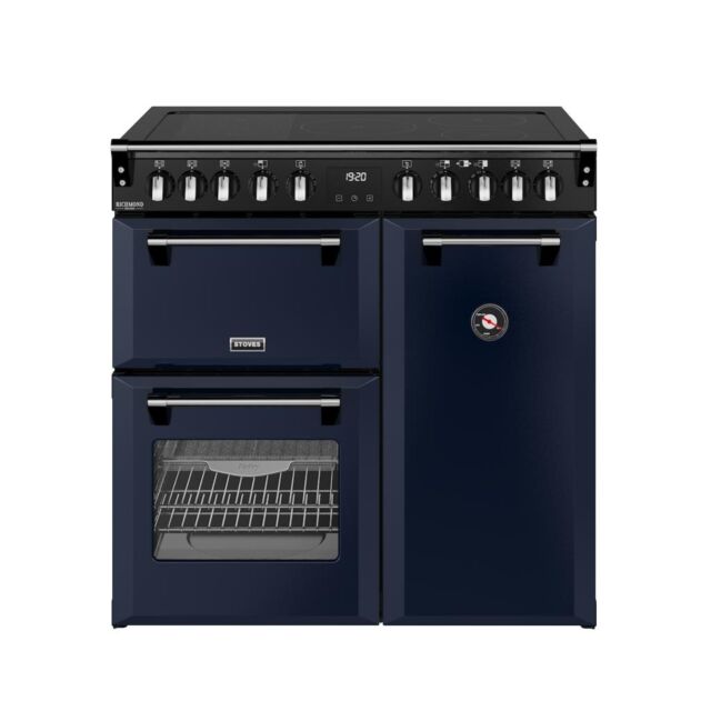 Stoves DX RCA RICH 90Ei RTY 90cm Richmond DX Electric Induction Rotary Range Cooker - Midnight Blue