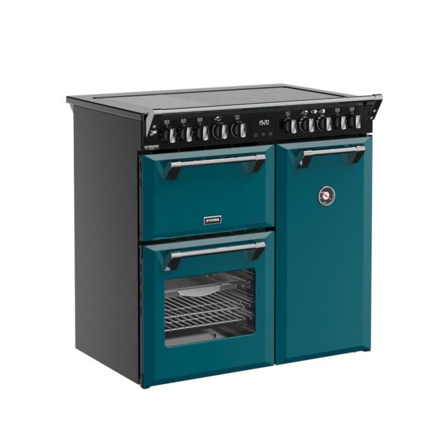 Stoves DX RCA RICH 90Ei RTY 90cm Richmond DX Electric Induction Rotary Range Cooker - Deep Marine