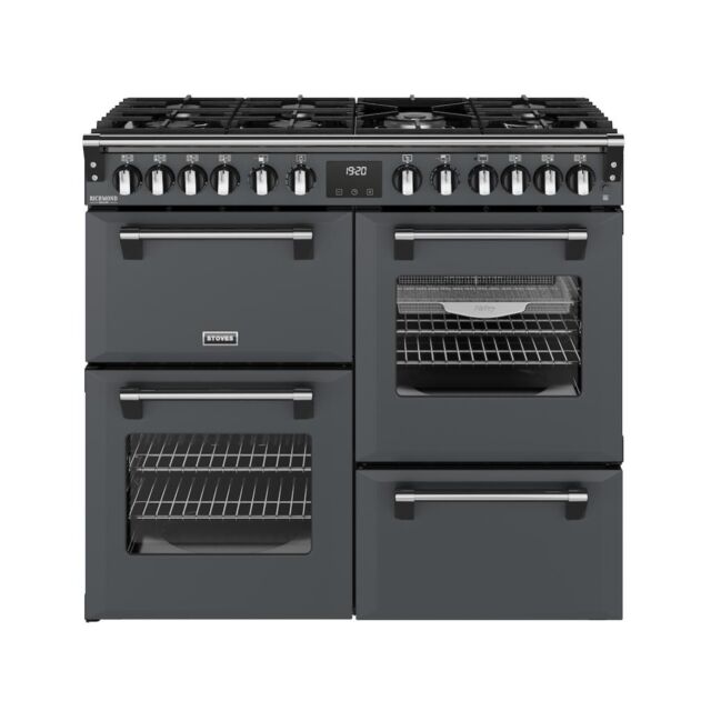 Stoves DX RCA RICH 100DF 100cm Richmond DX Dual Fuel Range Cooker - Anthracite Grey