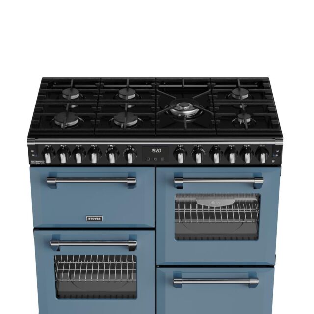 Stoves DX RCA RICH 100DF 100cm Richmond DX Dual Fuel Range Cooker - Twilight Blue