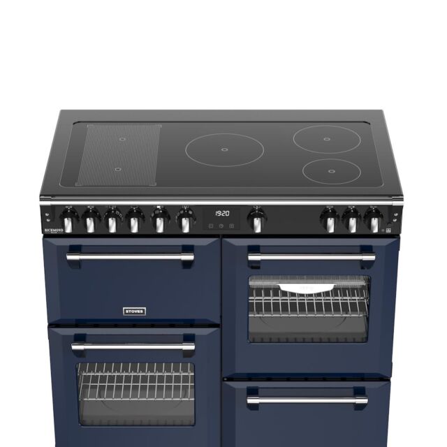 Stoves DX RCA RICH 100Ei RTY 100cm Richmond DX Electric Induction Rotary Range Cooker - Midnight Blue