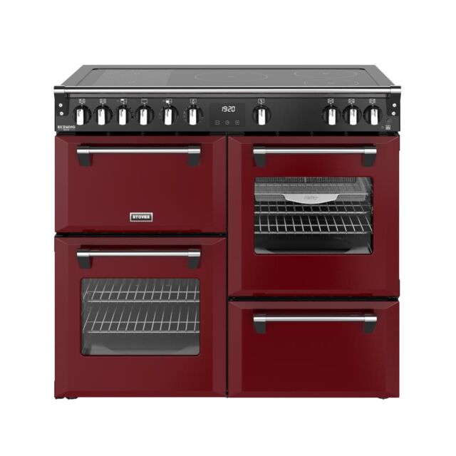 Stoves DX RCA RICH 100Ei RTY 100cm Richmond DX Electric Induction Rotary Range Cooker - Garnet Red