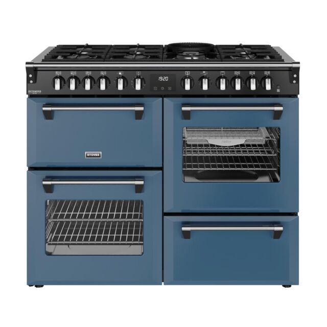 Stoves DX RCA RICH 110DF 110cm Richmond DX Dual Fuel Range Cooker - Twilight Blue