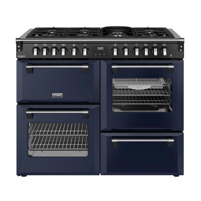 Stoves DX RCA RICH 110DF 110cm Richmond DX Dual Fuel Range Cooker - Midnight Blue