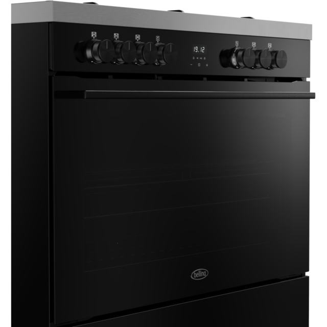 Belling RCA VISION SGL 90DF 90cm Dual Fuel Range Cooker - Black
