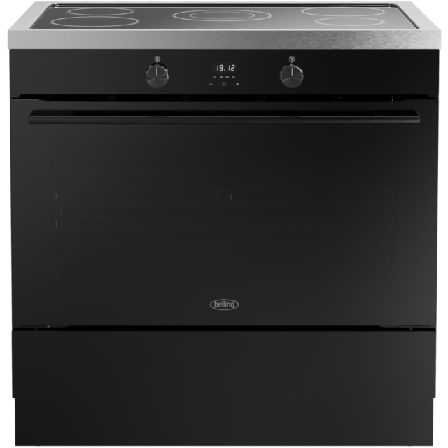 Belling RCA VISION SGL 90Ei 90cm Electric Induction Range Cooker - Black