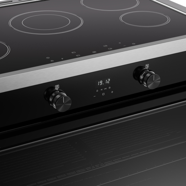 Belling RCA VISION SGL 90Ei 90cm Electric Induction Range Cooker - Black