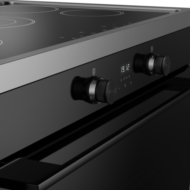 Belling RCA VISION SGL 90Ei 90cm Electric Induction Range Cooker - Black
