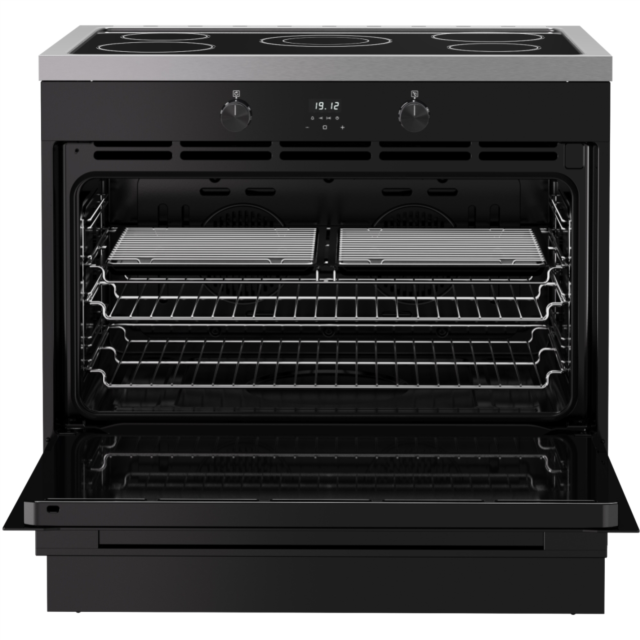 Belling RCA VISION SGL 90Ei 90cm Electric Induction Range Cooker - Black