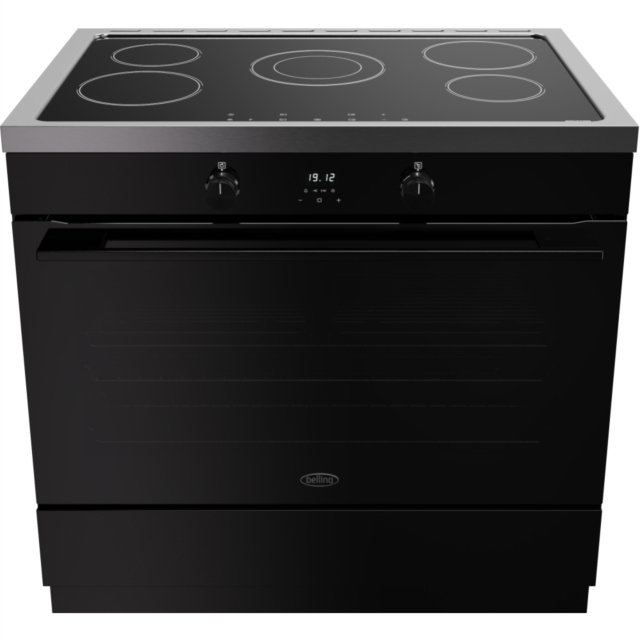 Belling RCA VISION SGL 90Ei 90cm Electric Induction Range Cooker - Black