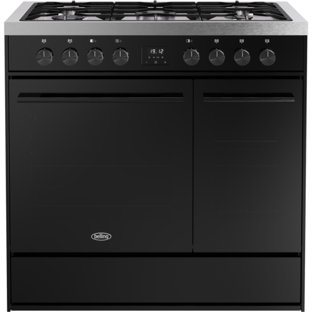 Belling RCA VISION TWIN 90DF 90cm Dual Fuel Range Cooker - Black