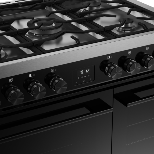 Belling RCA VISION TWIN 90DF 90cm Dual Fuel Range Cooker - Black