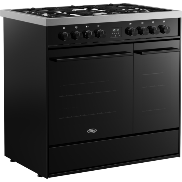Belling RCA VISION TWIN 90DF 90cm Dual Fuel Range Cooker - Black