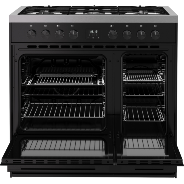 Belling RCA VISION TWIN 90DF 90cm Dual Fuel Range Cooker - Black