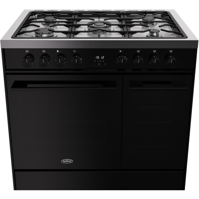 Belling RCA VISION TWIN 90DF 90cm Dual Fuel Range Cooker - Black