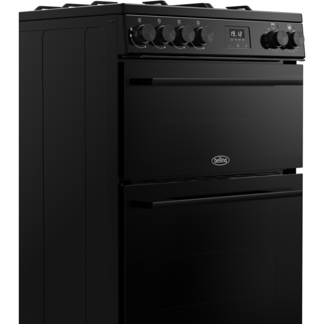 Belling FSA VISION 60DF 60cm Dual Fuel Cooker with Double Oven - Black