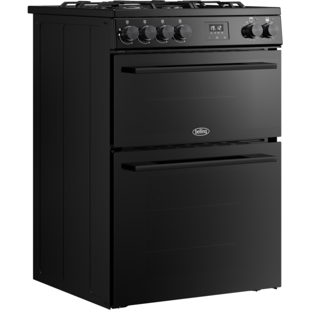 Belling FSA VISION 60DF 60cm Dual Fuel Cooker with Double Oven - Black