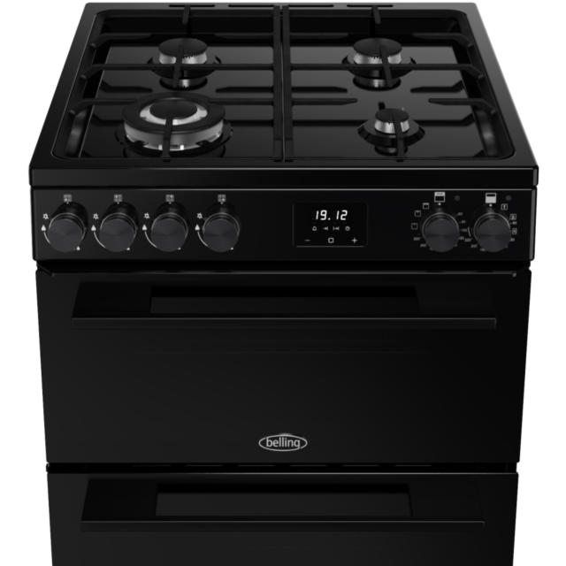 Belling FSA VISION 60DF 60cm Dual Fuel Cooker with Double Oven - Black