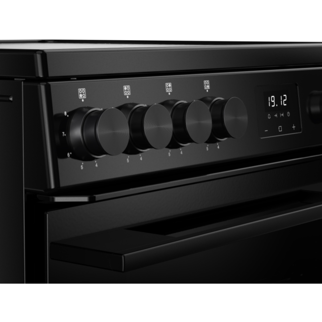 Belling FSA VISION 60E 60cm Electric Ceramic Cooker with Double Oven - Black