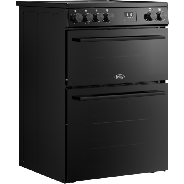 Belling FSA VISION 60E 60cm Electric Ceramic Cooker with Double Oven - Black