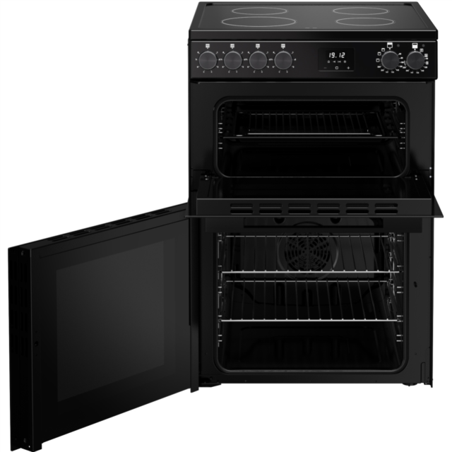 Belling FSA VISION 60E 60cm Electric Ceramic Cooker with Double Oven - Black