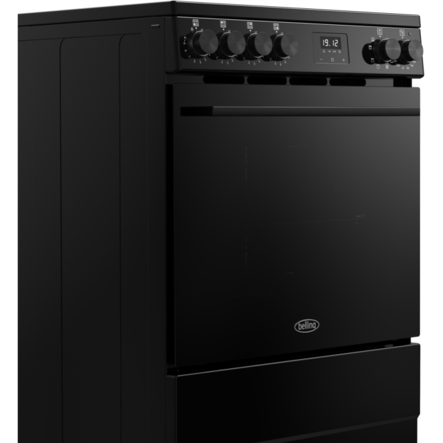 Belling FSA VISION SGL 60Ei 60cm Electric Induction Cooker with Single Oven - Black