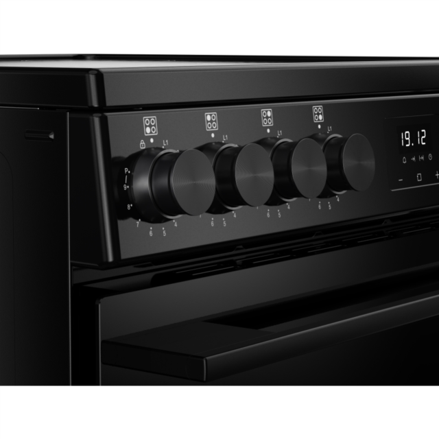 Belling FSA VISION SGL 60Ei 60cm Electric Induction Cooker with Single Oven - Black
