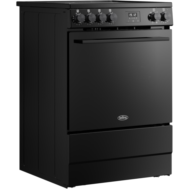 Belling FSA VISION SGL 60Ei 60cm Electric Induction Cooker with Single Oven - Black