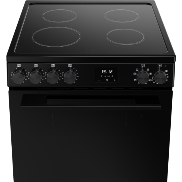 Belling FSA VISION SGL 60Ei 60cm Electric Induction Cooker with Single Oven - Black