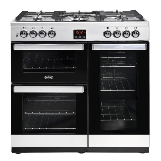 Belling  Cookcentre 90DFT S 90cm Dual Fuel Range Cooker
