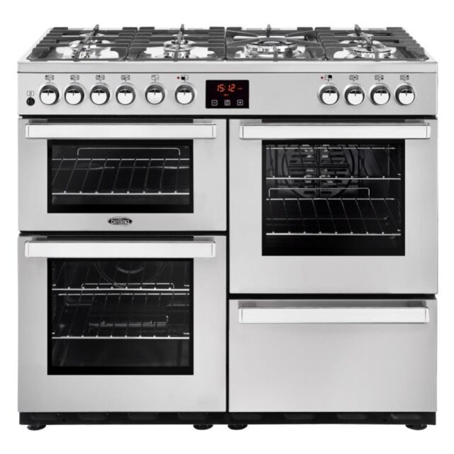 Belling  Cookcentre 100DF PSS 100cm Dual Fuel Range Cooker