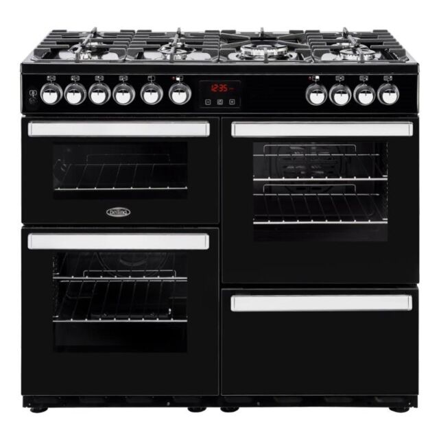 Belling  Cookcentre 100DF B 100cm Dual Fuel Range Cooker