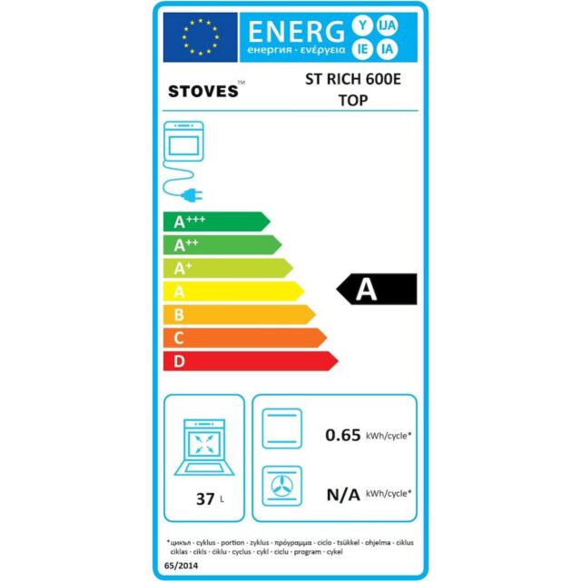 Stoves ST RICH 600E Blk 60cm Electric Cooker
