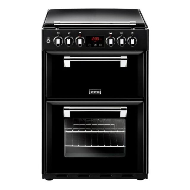 Stoves ST RICH 600DF Blk 60cm Dual Fuel Cooker