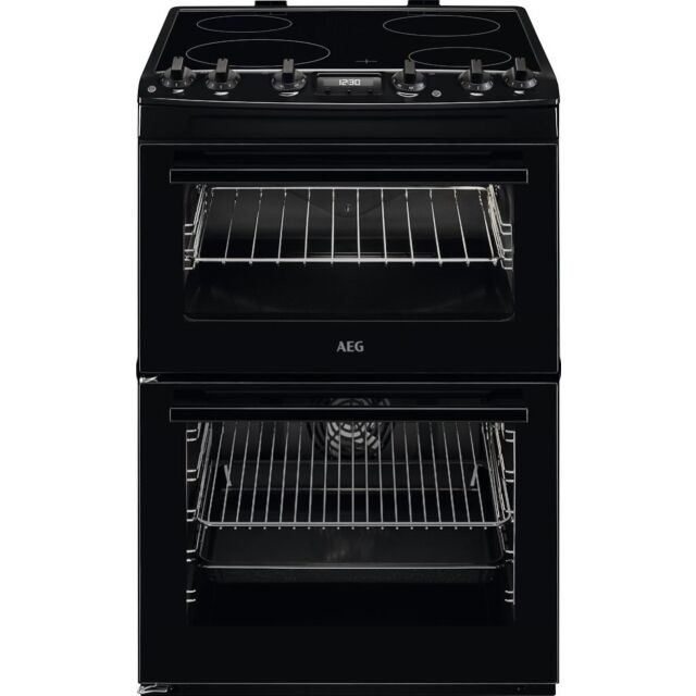 AEG CCX6540ACB Ceramic Electric Cooker with Double Oven