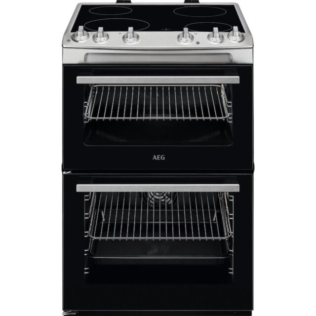 AEG CCX6501ACM Ceramic Electric Cooker with Double Oven