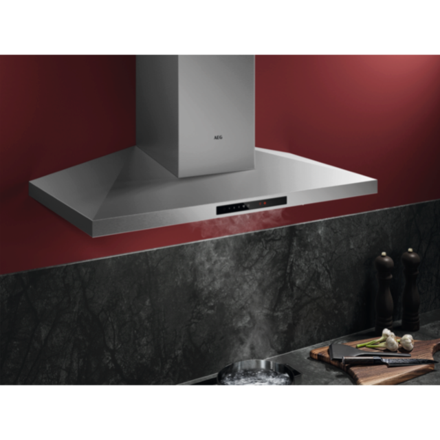 AEG DKB6971HM 90cm Chimney Cooker Hood - Stainless Steel