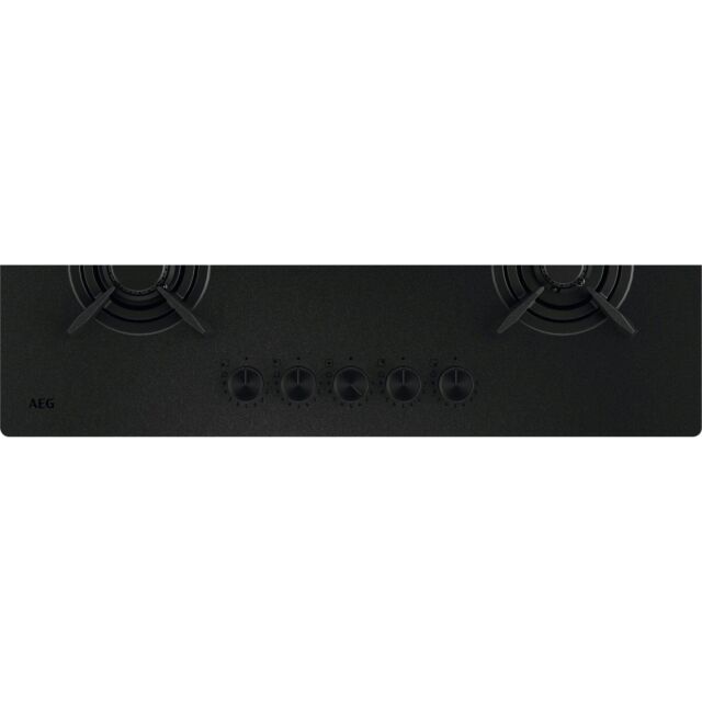 AEG HKB95341NL 90cm Gas on Glass Hob - Matt Black