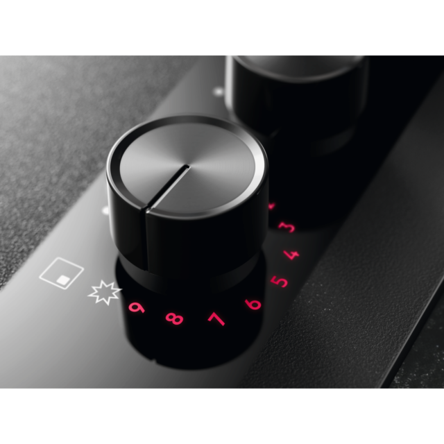 AEG HKB64341NL 60cm Gas on Glass Hob - Black Glass