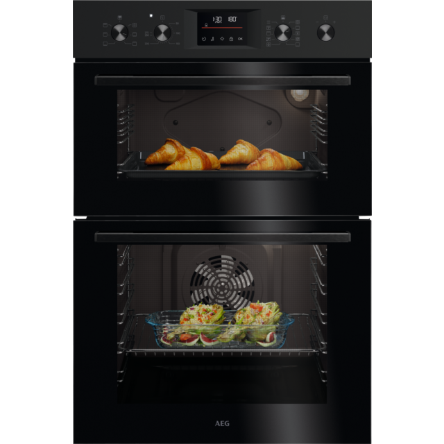 AEG OU5CP40B Built-In Electric Double Oven - Black