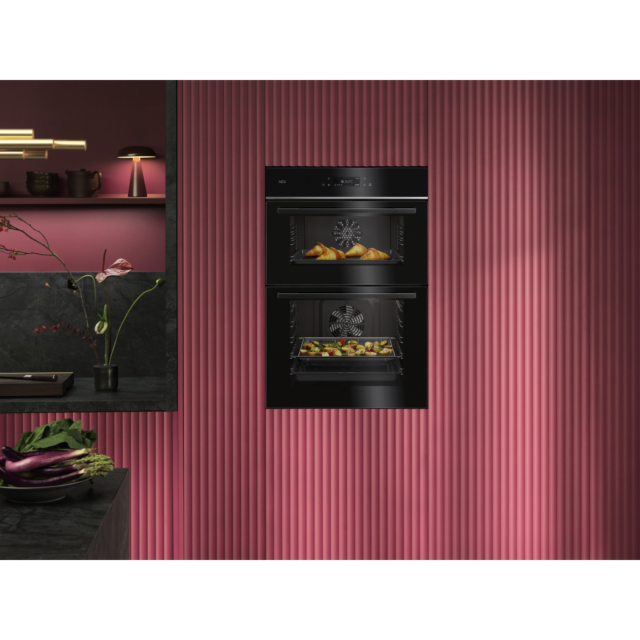 AEG TE7CP61B Built-In Double Oven - Black